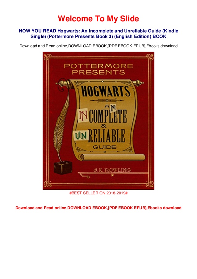 Hogwarts an incomplete and unreliable guide pdf download